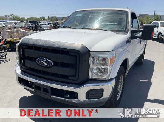(Jurupa Valley, CA) 2014 Ford F-250 SD Pickup Truck Runs & Moves) (Engine Light On, Airbag Light On,