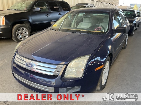 (Jurupa Valley, CA) 2008 Ford Fusion 4-Door Sedan Runs & Moves) (Engine Light On, Airbag Light On, L