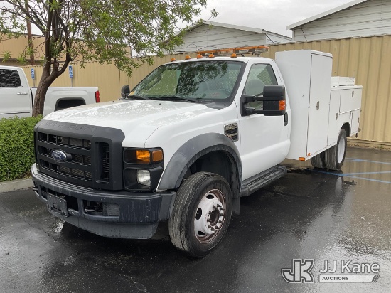 (Jurupa Valley, CA) 2010 Ford F-450 SD Dual Wheel Service Truck Runs & Moves