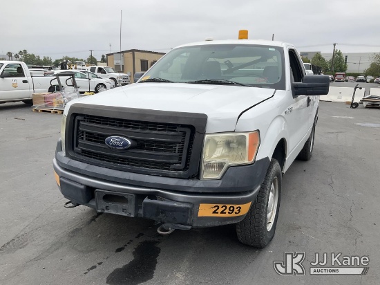 (Jurupa Valley, CA) 2013 Ford F-150 Pickup Truck Runs & Moves) (Needs Battery, Airbag Light On, Fron