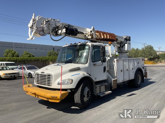 (Jurupa Valley, CA) Altec DM47TR, Digger Derrick rear mounted on 2016 Freightliner M2 106 Service Tr