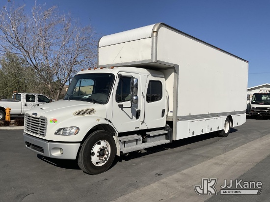 (Jurupa Valley, CA) 2011 Freightliner M2 106 Crew Cab Van Body Truck Runs & Moves