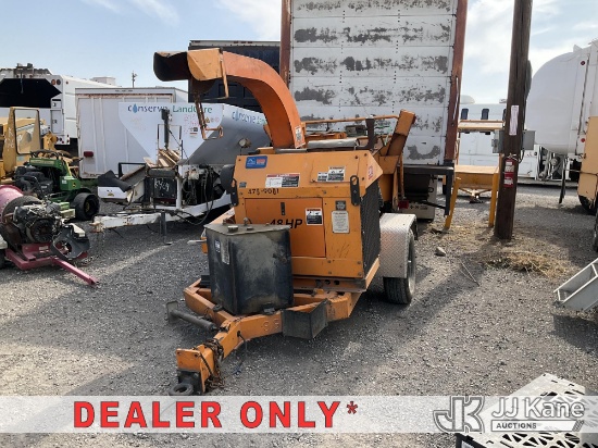 (Jurupa Valley, CA) 2009 Altec CFD1217 Chipper (12in Drum) Runs & Operates) (Has Torn Tire, Must Be 