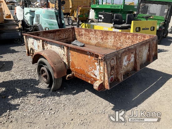 (Jurupa Valley, CA) Cargo Trailer Flat Tire, Rust Damage, Bent Hitch, Missing VIN Plate/ Sticker, Bi