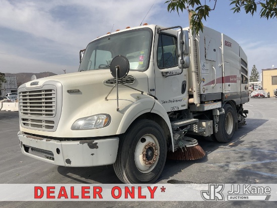 (Jurupa Valley, CA) 2015 Freightliner M2 112 Street Sweeper Runs & Moves, Upper Operates) (CNG Tanks