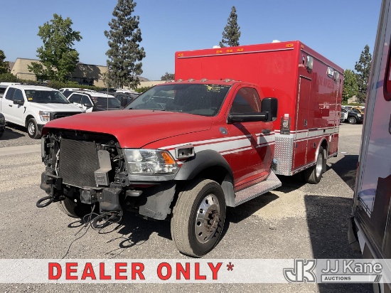 (Jurupa Valley, CA) 2014 RAM 4500 Ambulance Not Running, Condition Unknown) (Stripped of Parts