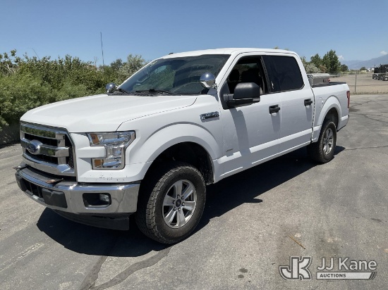(Salt Lake City, UT) 2017 Ford F150 4x4 Crew-Cab Pickup Truck Runs & Moves) (ABS & Traction Control 