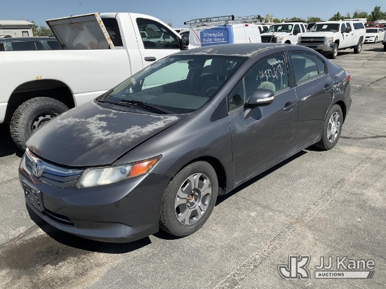 (Salt Lake City, UT) 2012 Honda Civic Hybrid 4-Door Sedan Not Running, No Power, Condition Unknown