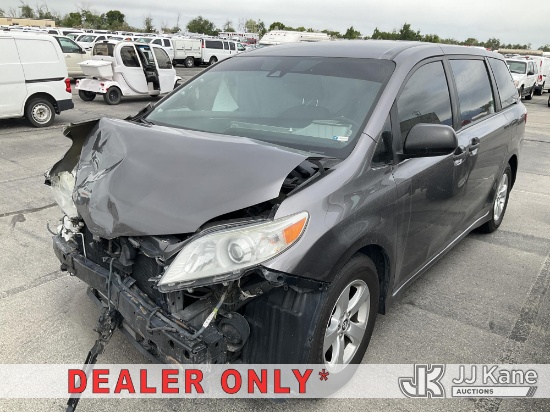 (Salt Lake City, UT) 2018 Toyota Sienna Van Wrecked, Not Running, Condition Unknown, Deployed Airbag