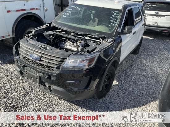 (Las Vegas, NV) 2018 Ford Explorer AWD Police Interceptor 4-Door Sport Utility Vehicle Not Running, 