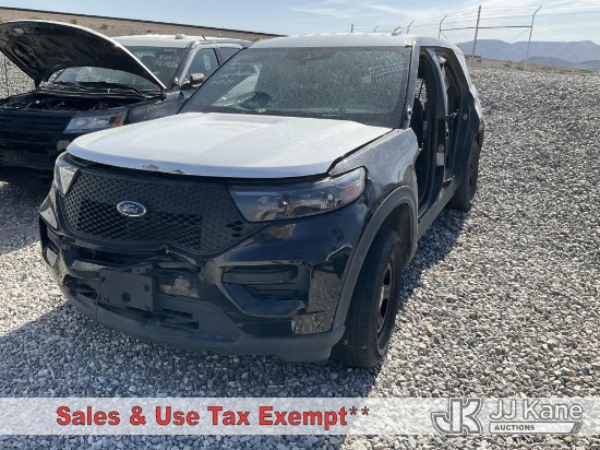 (Las Vegas, NV) 2022 Ford Explorer AWD Police Interceptor 4-Door Sport Utility Vehicle Not Running, 