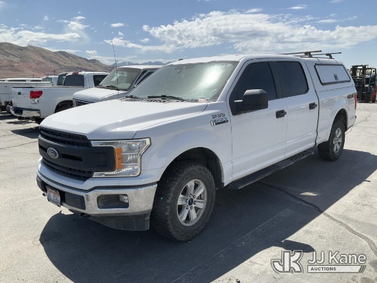 (Salt Lake City, UT) 2019 Ford F150 4x4 Crew-Cab Pickup Truck Not Running, Condition Unknown, Bad Mo