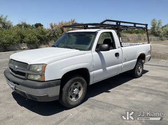 (Salt Lake City, UT) 2003 Chevrolet Silverado 1500 4x4 Pickup Truck Runs & Moves) (Check Engine Ligh