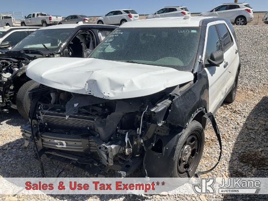 (Las Vegas, NV) 2018 Ford Explorer AWD Police Interceptor 4-Door Sport Utility Vehicle, Total Loss N
