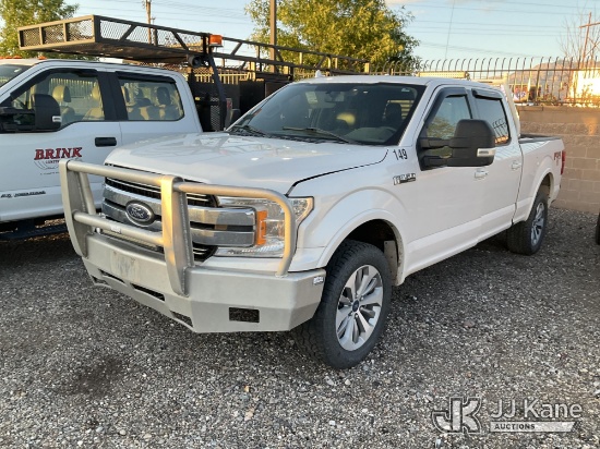 (Albuquerque, NM) 2018 FORD F-150 4x4 Crew-Cab Pickup Truck, Seller States Does Not Run - Rear Diffe