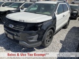 (Las Vegas, NV) 2018 Ford Explorer AWD Police Interceptor Sport Utility Vehicle Wrecked, Airbags Dep