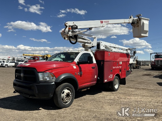(Keenesburg, CO) Altec AT235, Articulating & Telescopic Bucket mounted behind cab on 2013 RAM 4500 S