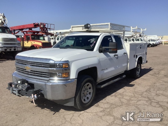 (Phoenix, AZ) 2016 Chevrolet Silverado 3500HD 4x4 Extended-Cab Service Truck Runs & Moves