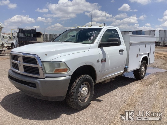 (Phoenix, AZ) 2011 Dodge Ram 3500 4x4 Enclosed Service Truck Runs & Moves