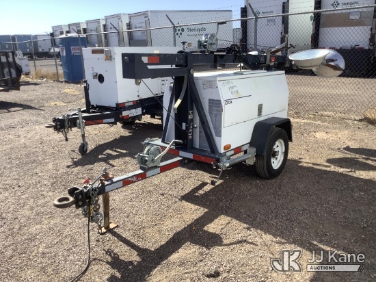 (Phoenix, AZ) 2004 Wacker LTC4 Light Plant Trailer Runs & Towable