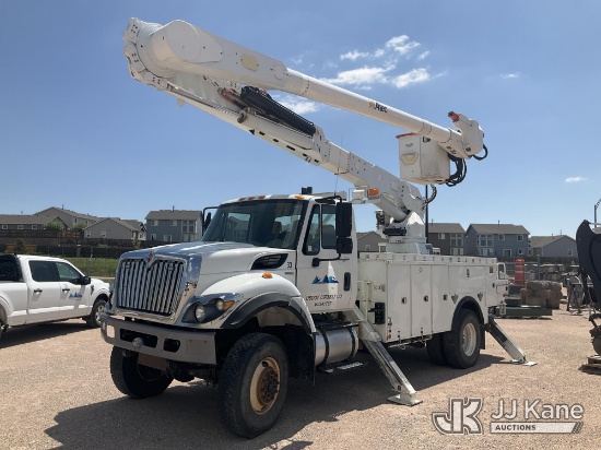 (Colorado Springs, CO) Altec AM55, Over-Center Material Handling Bucket Truck rear mounted on 2011 I