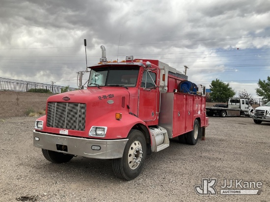 (Albuquerque, NM) 2000 Peterbilt 330 Mechanics Truck Runs & Moves) (Body Damage, Upper Crane Unable 