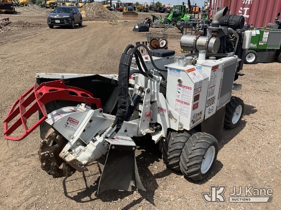 (Keenesburg, CO) Bandit 2550 4X4 Rubber Tired Walk-Beside Stump Cutter Runs & Operates) (Machine Sys
