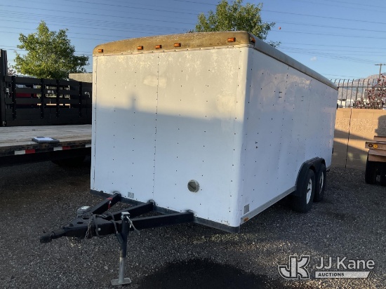 (Albuquerque, NM) 1991 Wells Cargo CW-162 T/A Enclosed Cargo Trailer No Title) (Side Door Latches ar