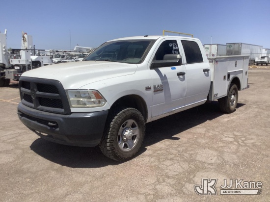 (Phoenix, AZ) 2018 Ram 2500 4X4 Crew-Cab Service Truck Runs & Moves) (Check Engine Light, Engine Noi