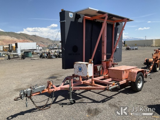 (Salt Lake City, UT) 2007 Wanco WTLMMB Message Board Towable, Condition Unknown