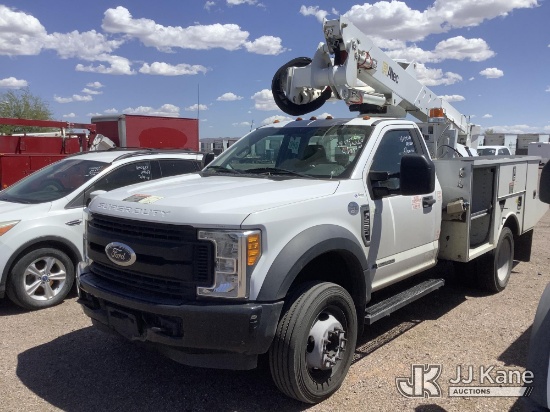 (Phoenix, AZ) Altec AT37G, Articulating & Telescopic Bucket Truck mounted behind cab on 2017 Ford F5