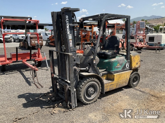 (Salt Lake City, UT) Komatsu G25 Forklift Not Running, Condition Unknown, No Key