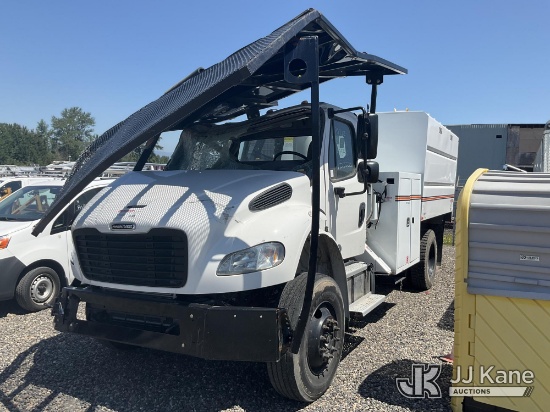 (Portland, OR) 2022 Freightliner M2 106 Chipper Dump Truck Wrecked, Not Running, Condition Unknown,