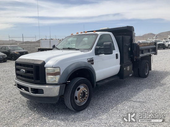 (Las Vegas, NV) 2010 Ford F550 Dump Truck Runs & Moves) (Check Engine Light, Dump Bed Operates