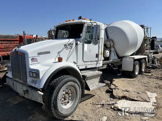 (Boise, ID) 1997 Kenworth W900 Concrete Mixer Truck Not Running, Condition Unknown) (Body Damage) (S