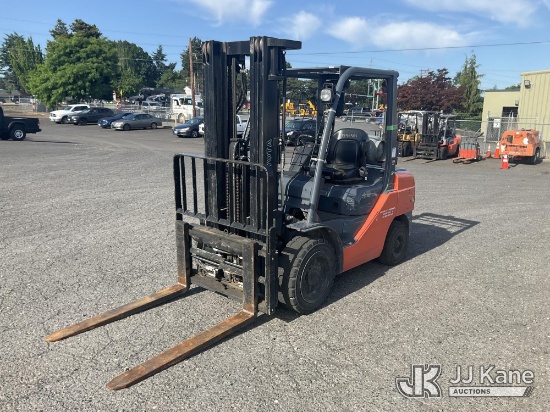 (Portland, OR) 2015 Toyota 8FGU32 Solid Tired Forklift Runs, Moves & Operates