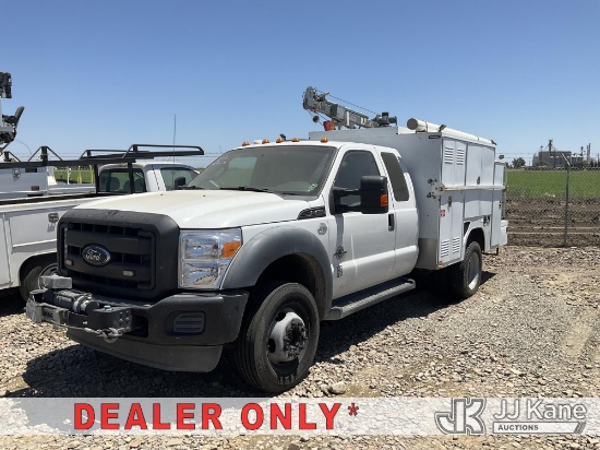 (Dixon, CA) 2012 Ford F450 4x4 Extended-Cab Mechanics Service Truck Not Running. Conditions Unknown