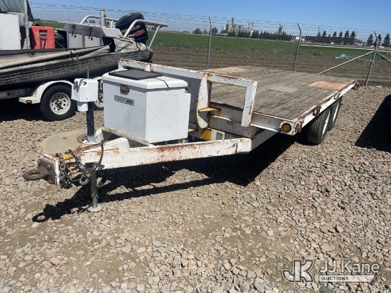 (Dixon, CA) 1998 BEST Tilt-top Tagalong Equipment Trailer Rusted, Boards Broken,