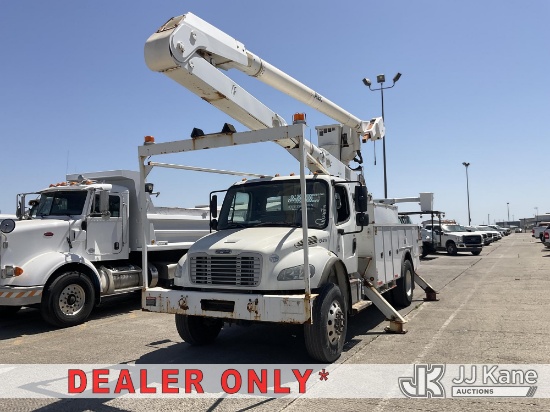 (Dixon, CA) Altec AA755, Material Handling Bucket Truck rear mounted on 2013 Freightliner M2 106 4x4
