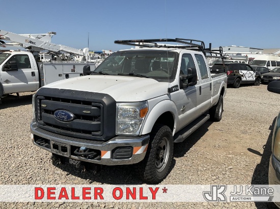 (Dixon, CA) 2015 Ford F350 4x4 Crew-Cab Pickup Truck Not Running, Condition Unknown
