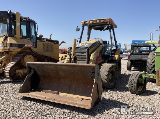(Dixon, CA) 2005 Cat 416D Rubber Tired Tractor Loader Not Running, Conditions Unknown) (Floor Disman
