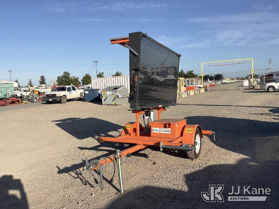 (Dixon, CA) 2020 Wanco Solar Arrow Board Arrowboard (Unit Conditions Unknown) (Screen Broken, Applic