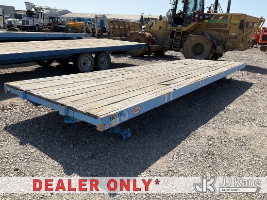 (Dixon, CA) 2018 Diller FB-722 Flatbed Trailer Missing Wheels. Not Towable)(Bill of Sale Only