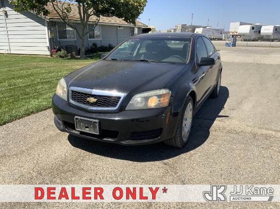 (Dixon, CA) 2012 Chevrolet Caprice Police Package 4-Door Sedan Runs & Moves) (Key Stuck In Ignition,