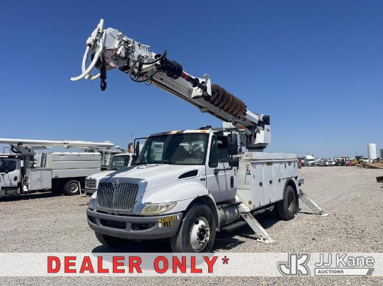 (Dixon, CA) Altec DC47-TR, Digger Derrick rear mounted on 2014 International 4300 Utility Truck Runs
