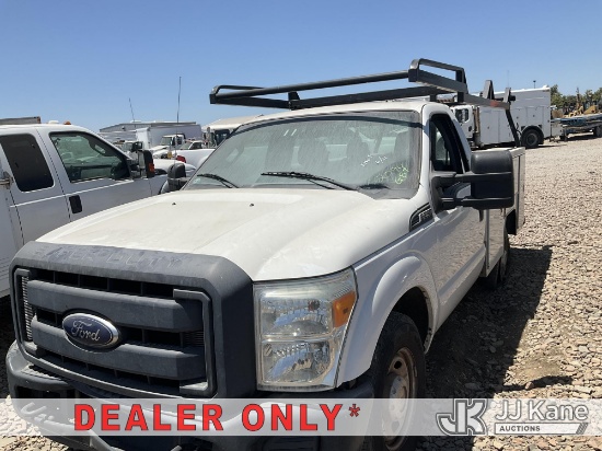 (Dixon, CA) 2015 Ford F250 Service Truck Runs) (Vehicle Shakes. Engine Rattles. Check Engine Light O
