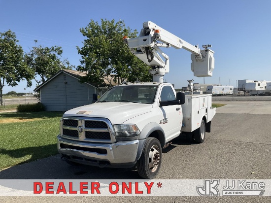 (Dixon, CA) Altec AT235, Articulating & Telescopic Bucket mounted behind cab on 2013 RAM 4500 Servic