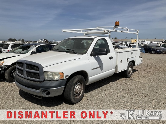 (Dixon, CA) 2005 Dodge Ram 2500 Service Truck Not Running. Conditions Unknown