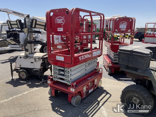 (Dixon, CA) 2018 MEC 1330SE Self-Propelled Scissor Lift Not Running, Conditions Unknown) (No Power