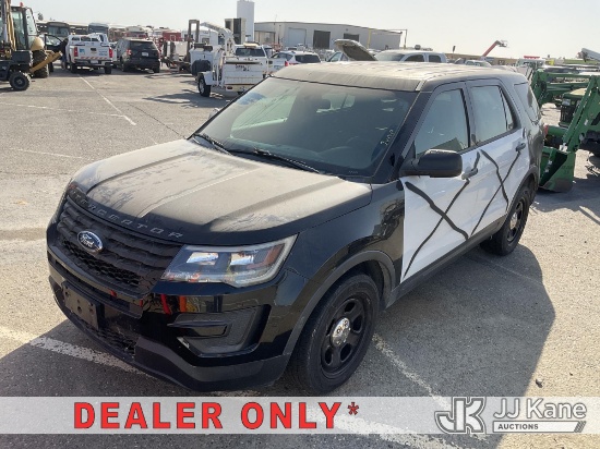 (Dixon, CA) 2018 Ford Explorer AWD Police Interceptor 4-Door Sport Utility Vehicle Not Running, Cond
